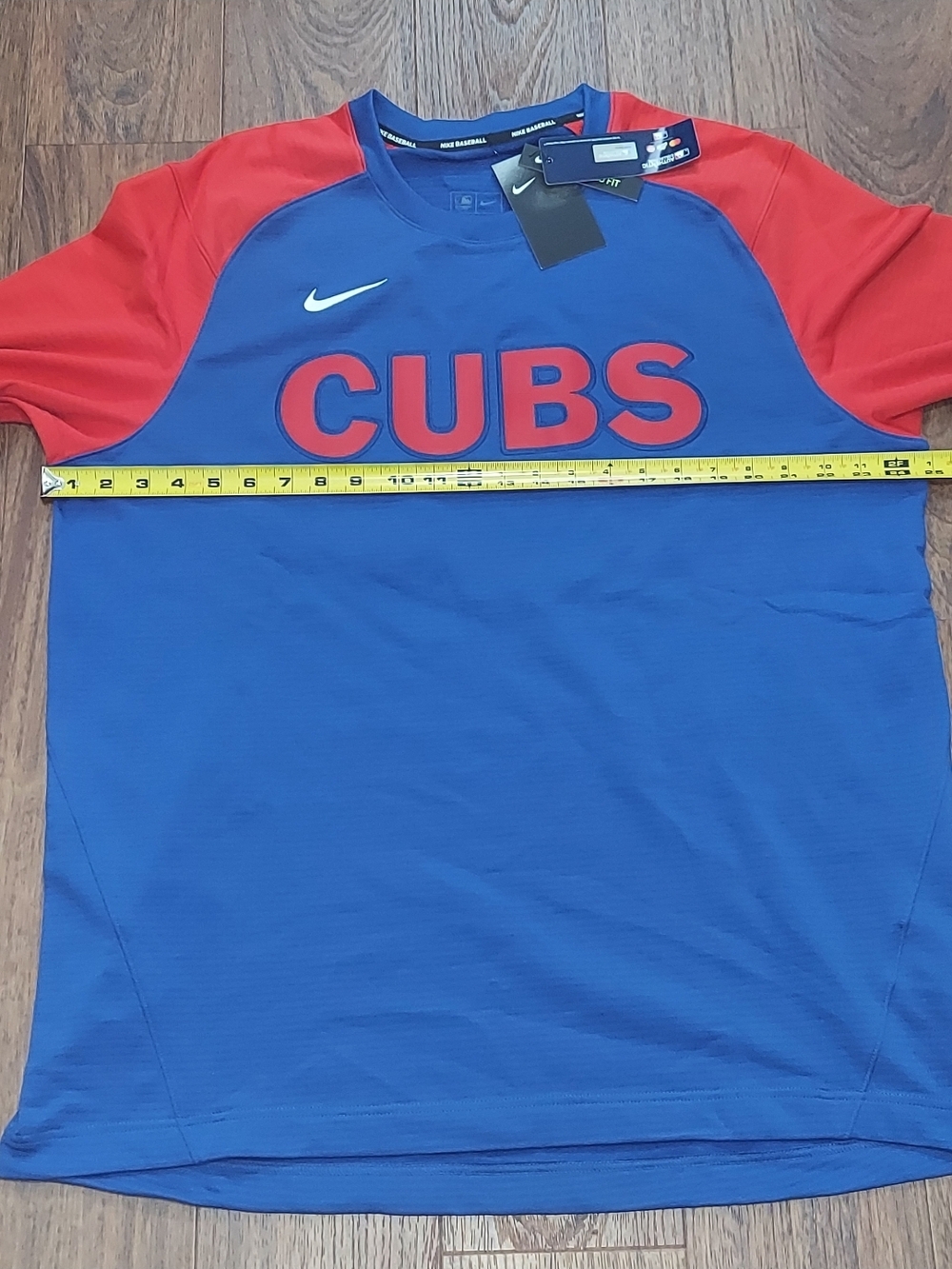 Nike Youth CUBS Short-Sleeve Performance Shirt - Blue/Red